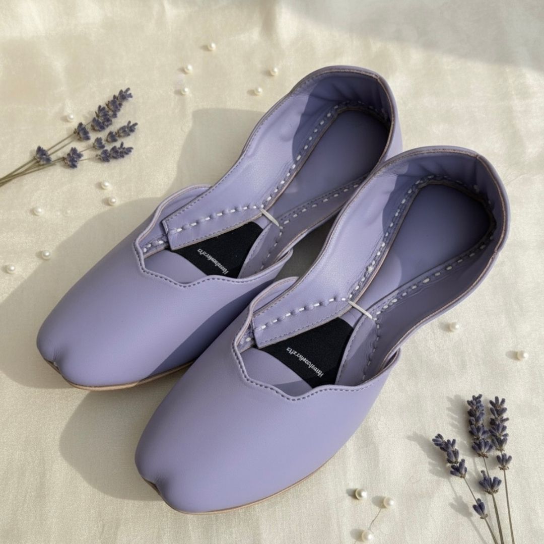 Lilac Khussa (Naqshkaar by Hemohandicrafts) image 1