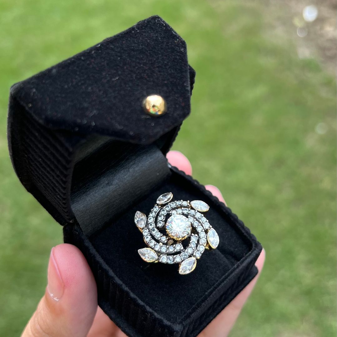 Spinner Ring-Crystal image 1