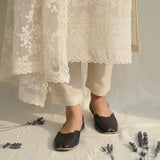 Ebony khussa (Naqshkaar by Hemohandicrafts) image 0