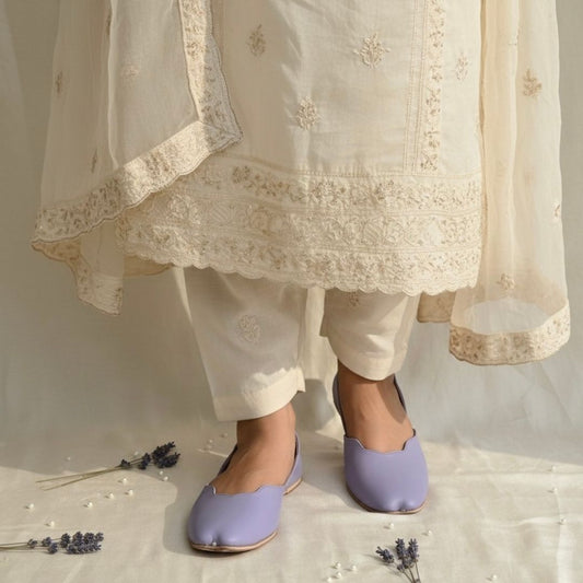 Lilac Khussa (Naqshkaar by Hemohandicrafts) image 0