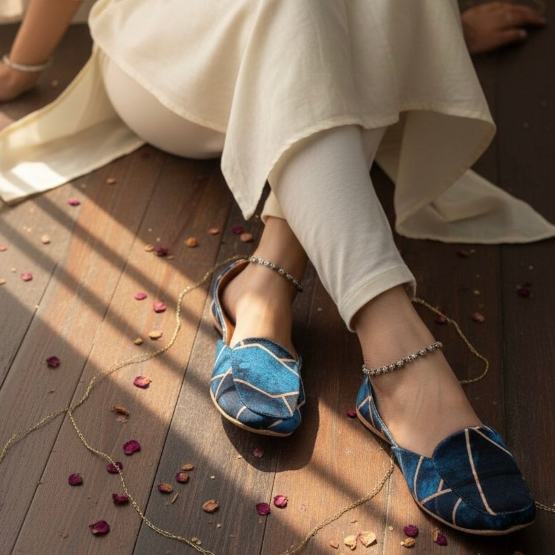 Slate Loafers (Naqshkaar by Hemohandicrafts) image 0