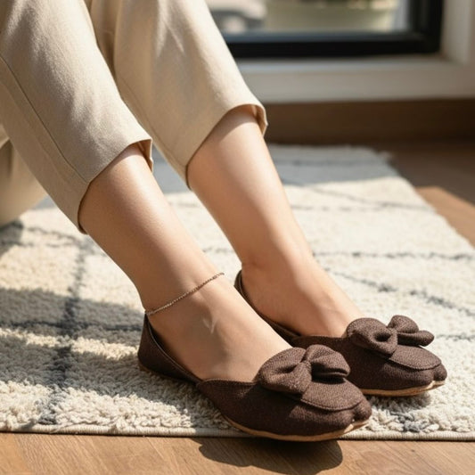 Onyx Bow-Loafers (Naqshkaar by Hemohandicrafts) image 0